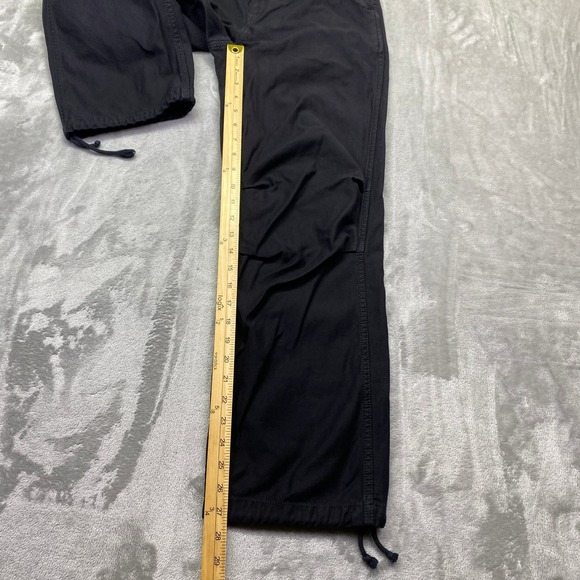 Tna Black Cargo Jogger Pants Drawstring Waist Cargo Pockets Elastic Cuffs XS - Picture 3 of 9